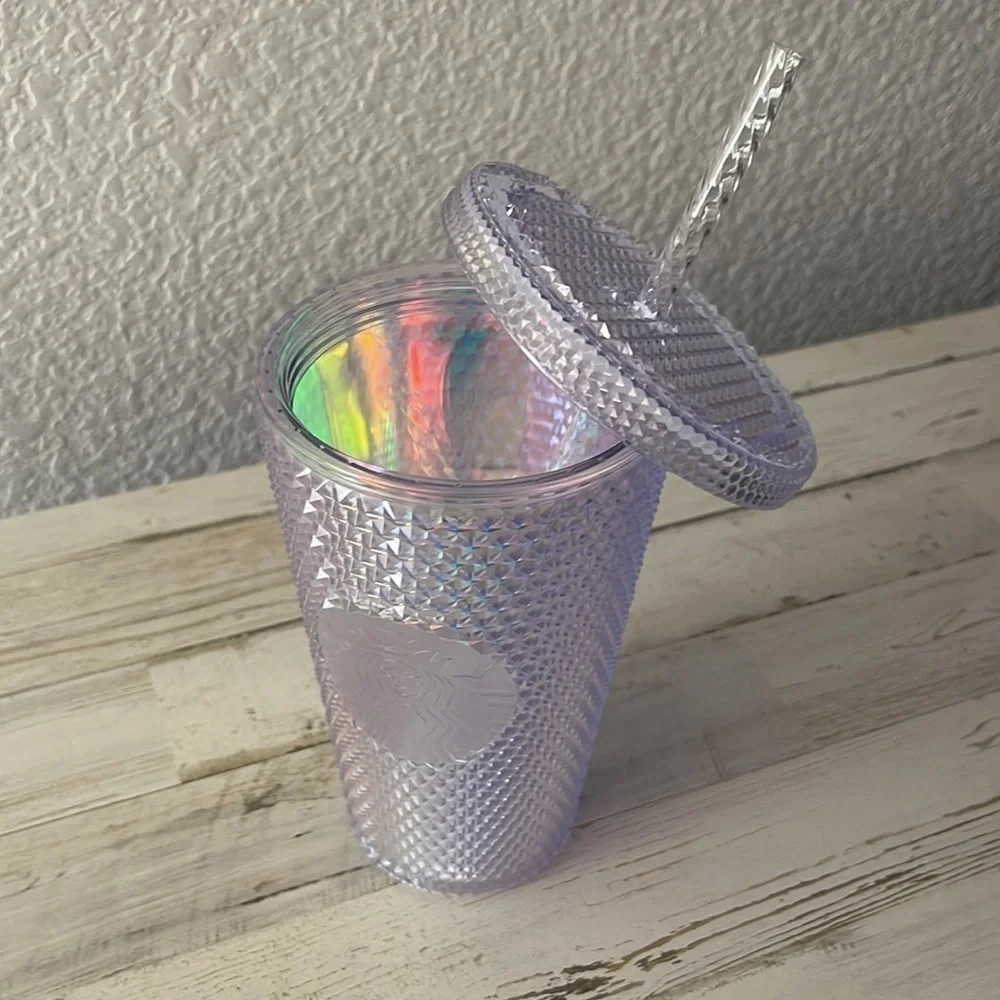 Starbucks 2023 Iridescent Studded 16OZ Cold Cup Tumbler.